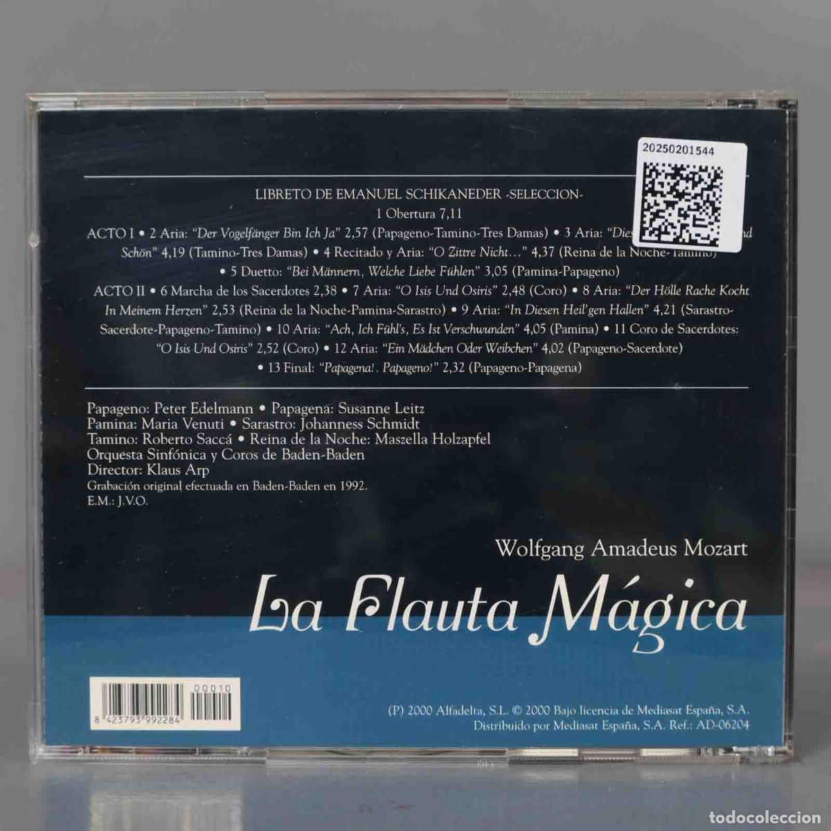 CDs de m&uacute;sica: CD. Arp &ndash; La Flauta M&aacute;gica MOZART - Foto 2