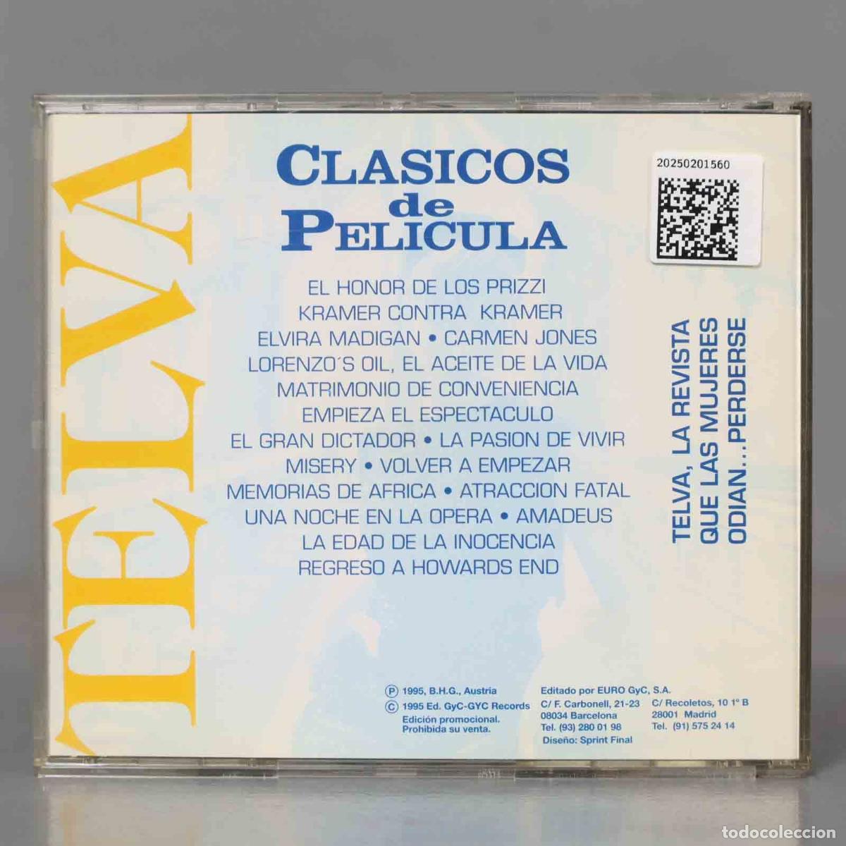 CDs de m&uacute;sica: CD. TELVA CLASICOS DE PELICULA - Foto 2