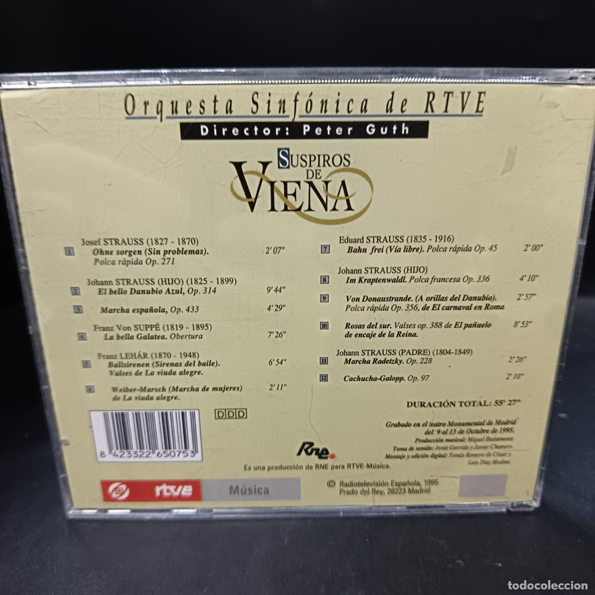 CDs de m&uacute;sica: SUSPIROS DE VIENA, ORQUESTA SINFONICA DE RTVE. CD - Foto 2