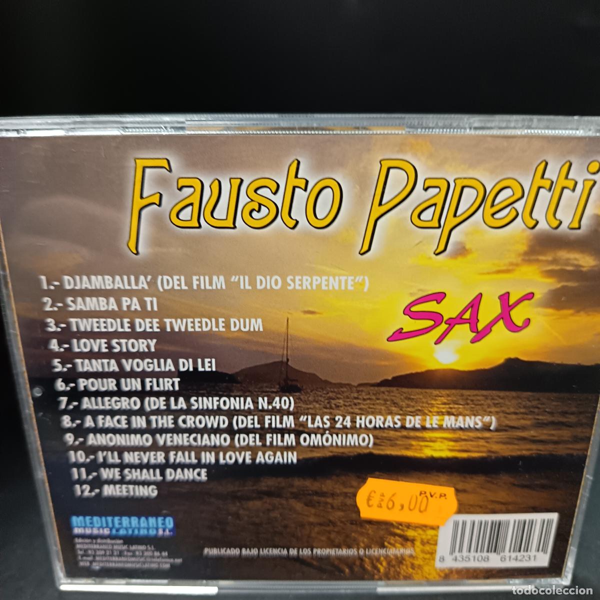 CDs de m&uacute;sica: FAUSTO PAPETTI, SAX. CD - Foto 2