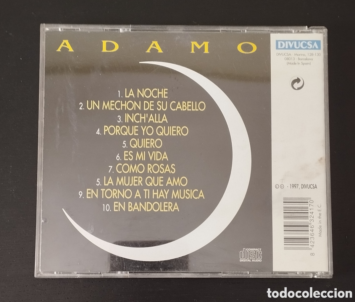 CDs de m&uacute;sica: CD ADAMO EN ESPA&Ntilde;OL. LA NOCHE - Foto 2