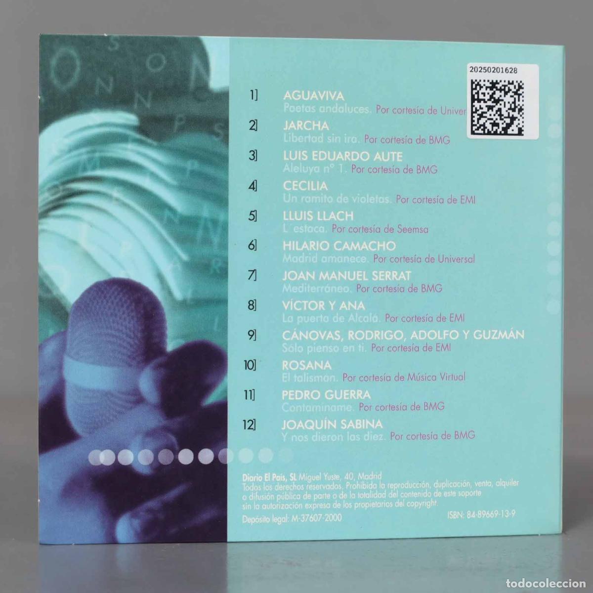 CDs de m&uacute;sica: CD. Poetas Y Cantautores - Foto 2