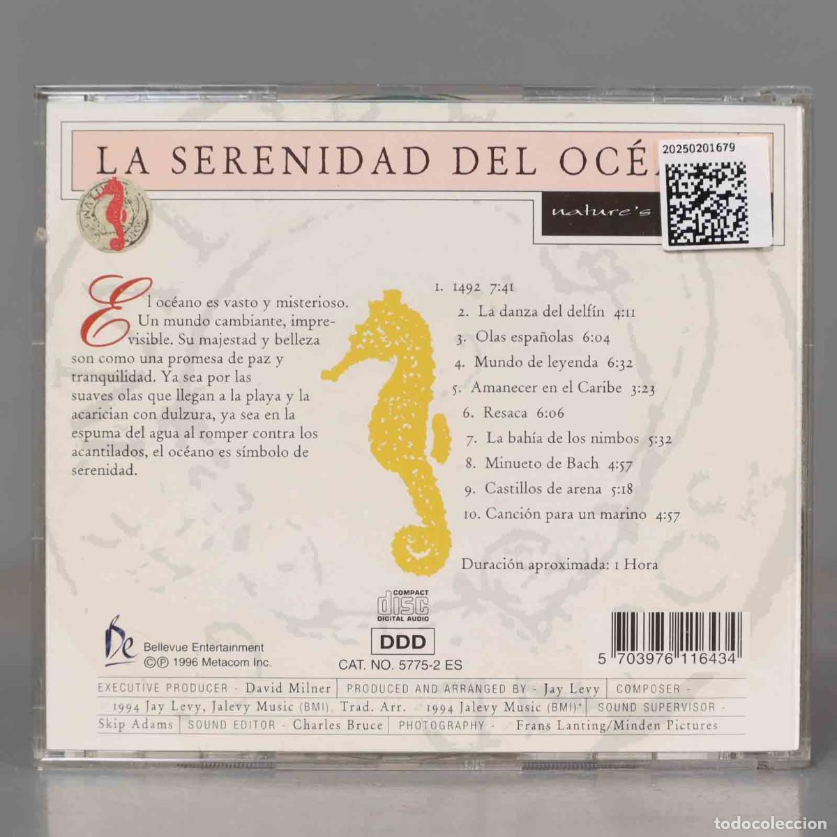 CDs de m&uacute;sica: CD. LA SERENIDAD DEL OCEANO NATURE&acute;S HARMONY - Foto 2