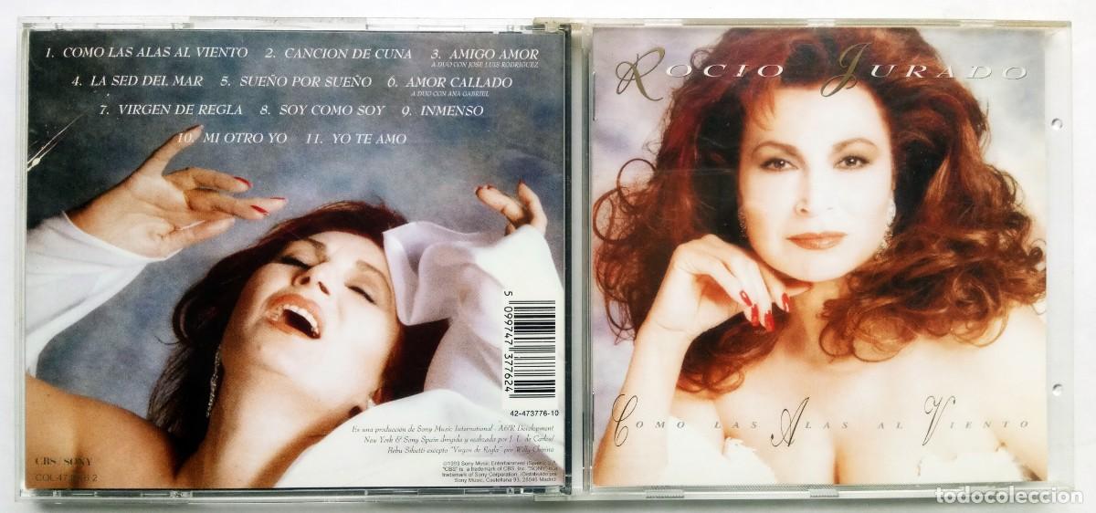 CDs de m&uacute;sica: ROCIO JURADO. CD&acute;s. COMO LAS ALAS AL VIENTO. - Foto 1