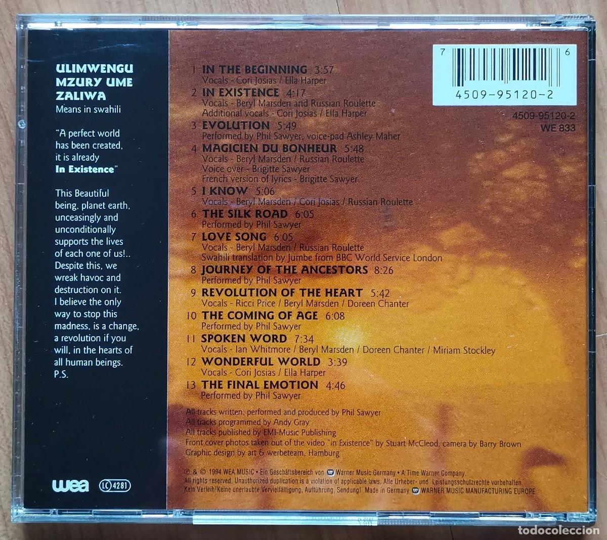 CDs de m&uacute;sica: IN EXISTANCE. BEAUTIFUL WORLD CD - Foto 2