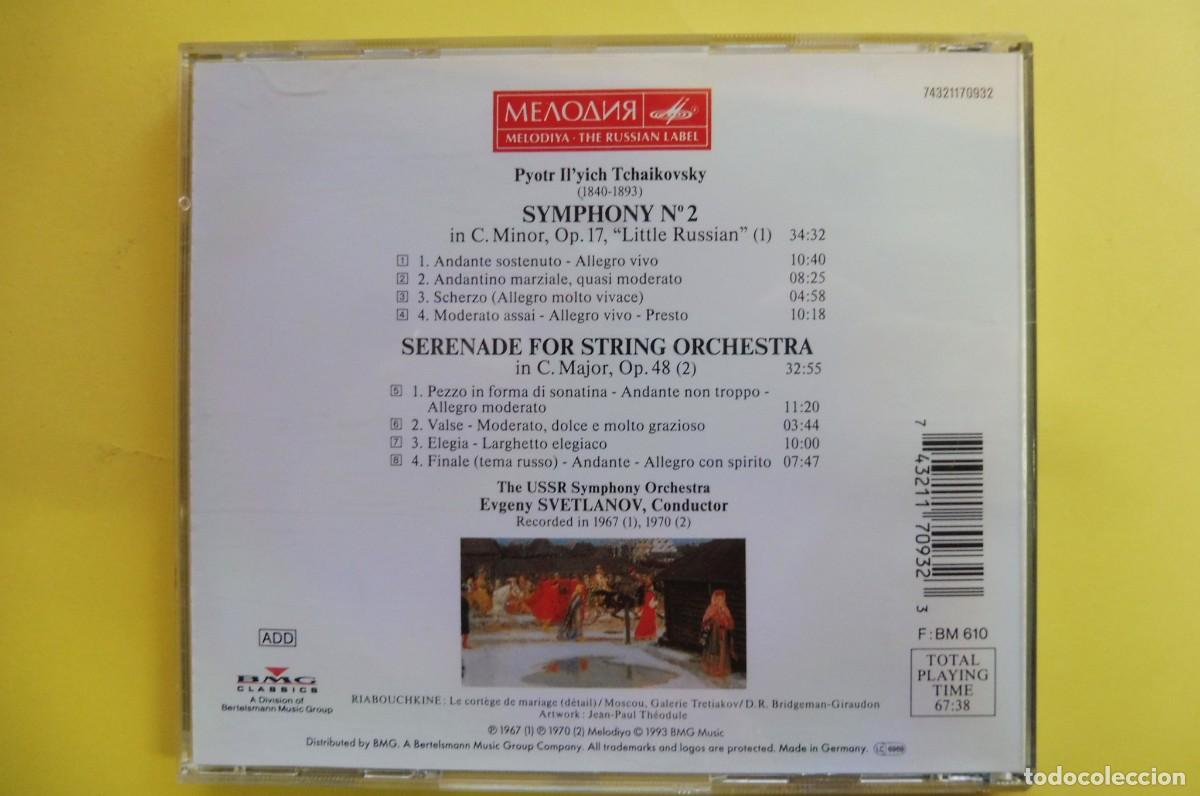 CDs de m&uacute;sica: CD TCHAIKOVSKY - SYMPHONY 2 - SERENADE FOR STRING ORCHESTRA - Foto 3
