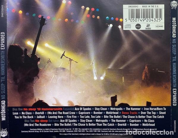 CDs de m&uacute;sica: Mot&ouml;rhead &ndash; No Sleep til Hammersmith (2-CD Complete Edition) - 2xCD - Foto 2