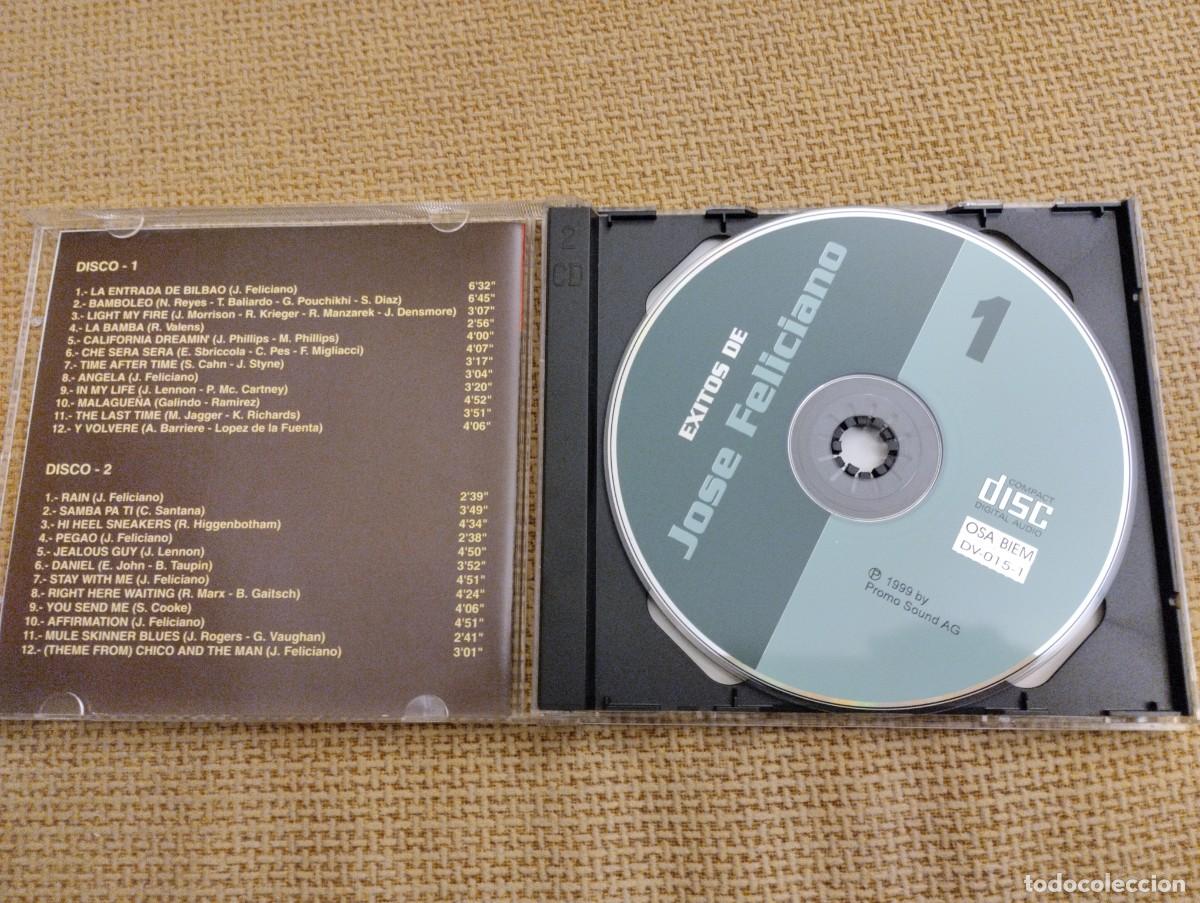 CDs de m&uacute;sica: CDs &Eacute;xitos de Jos&eacute; Feliciano - Foto 3