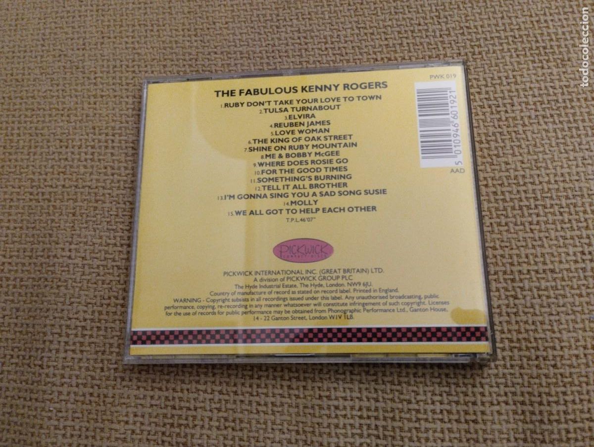 CDs de m&uacute;sica: CD The Fabulous Kenny Rogers - Foto 2