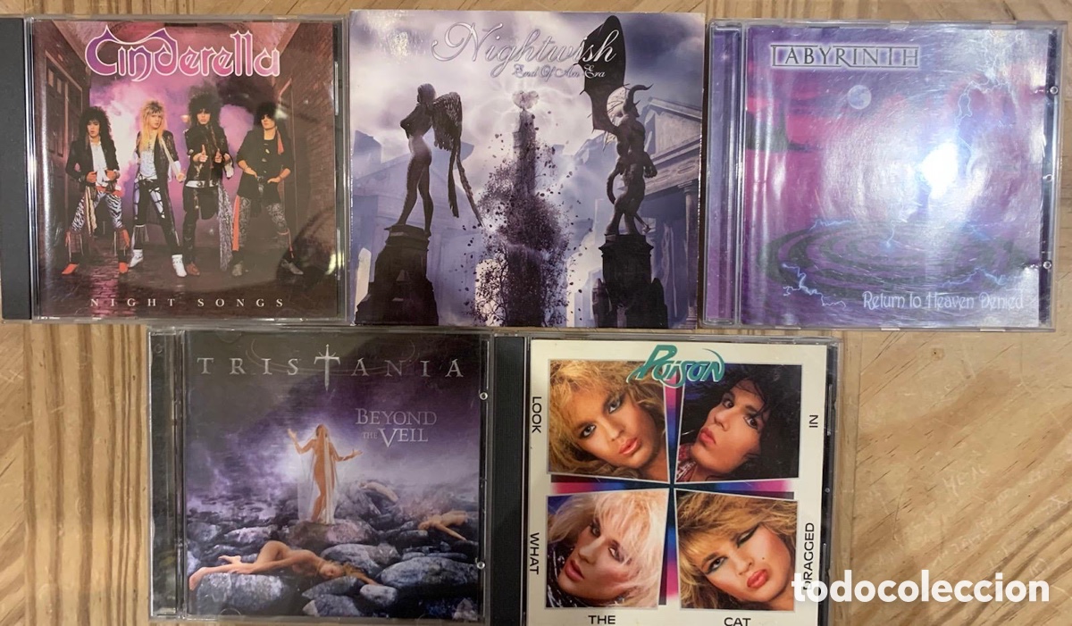 CDs de m&uacute;sica: Lote cinco cds Heavy metal - Foto 1