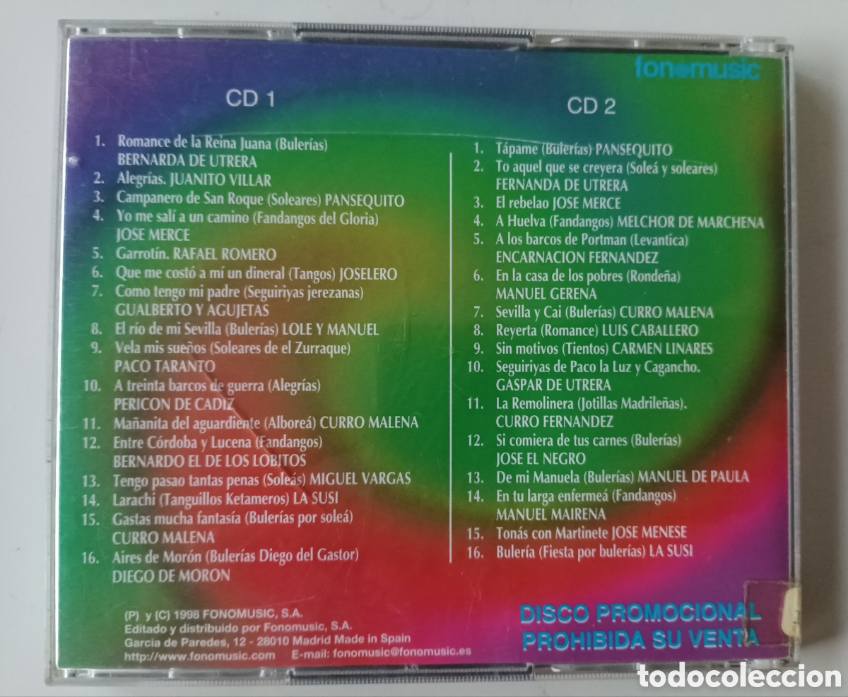 CDs de m&uacute;sica: Cultura Jonda - Varios interpretes - Foto 2