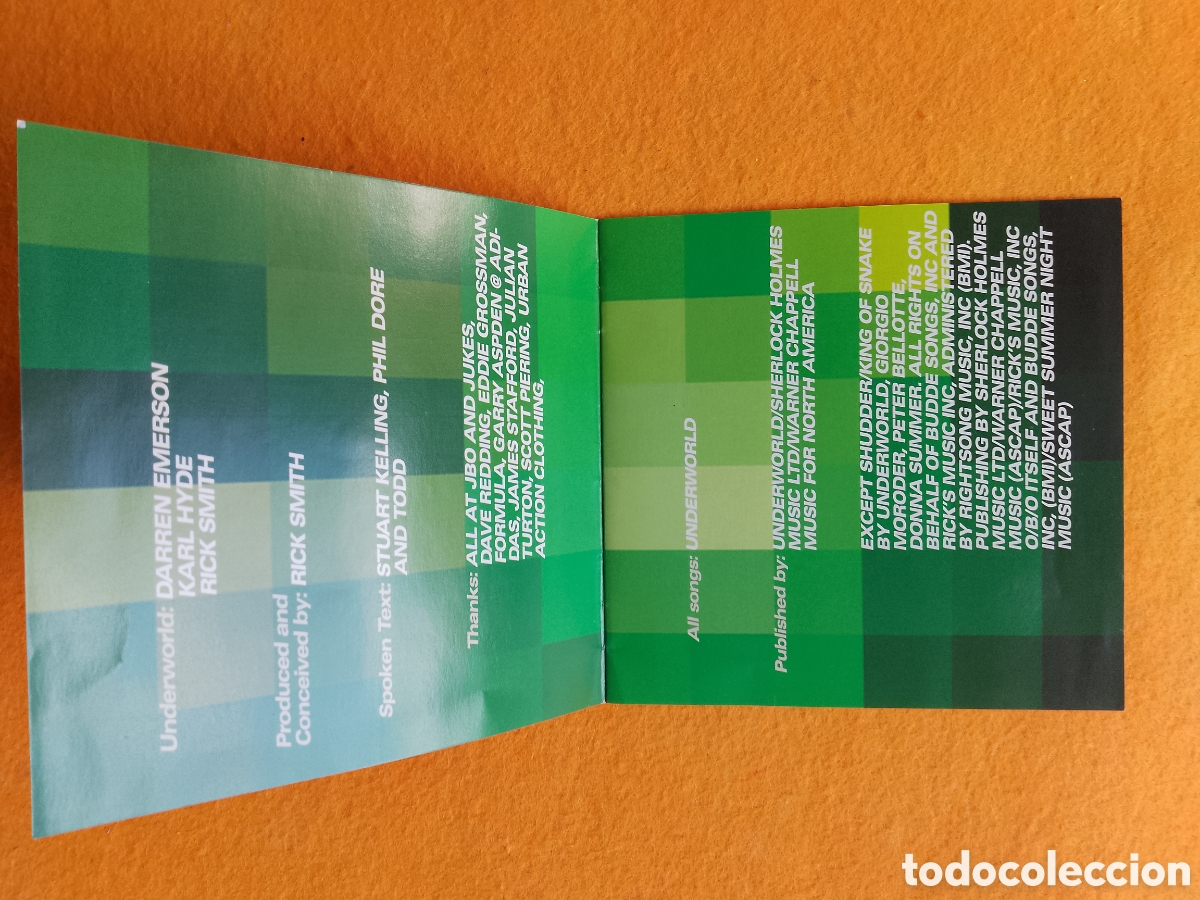 CDs de m&uacute;sica: UNDERWORLD - LIVE . EVERYTHING EVERYTHING - SOLO LIBRETO . SIN CD - Foto 2