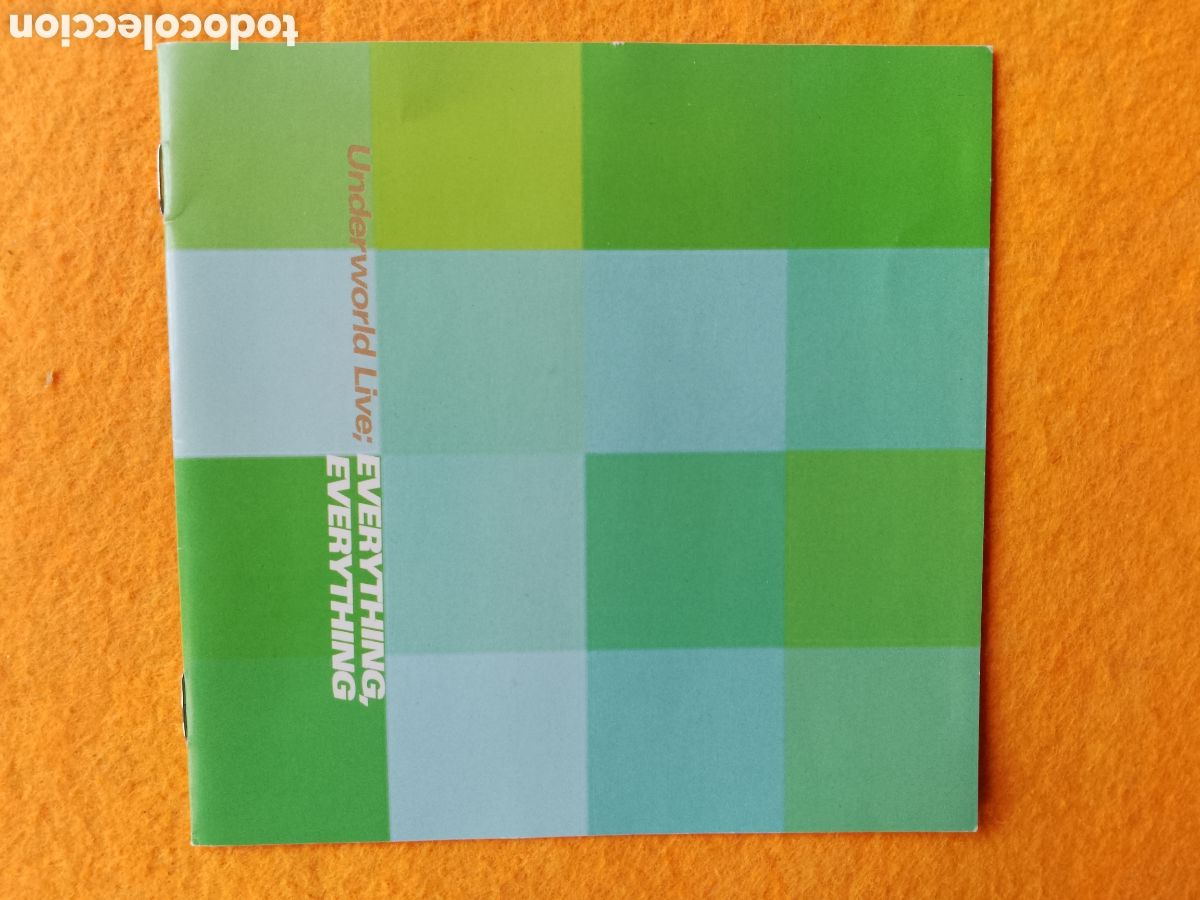 CDs de m&uacute;sica: UNDERWORLD - LIVE . EVERYTHING EVERYTHING - SOLO LIBRETO . SIN CD - Foto 1