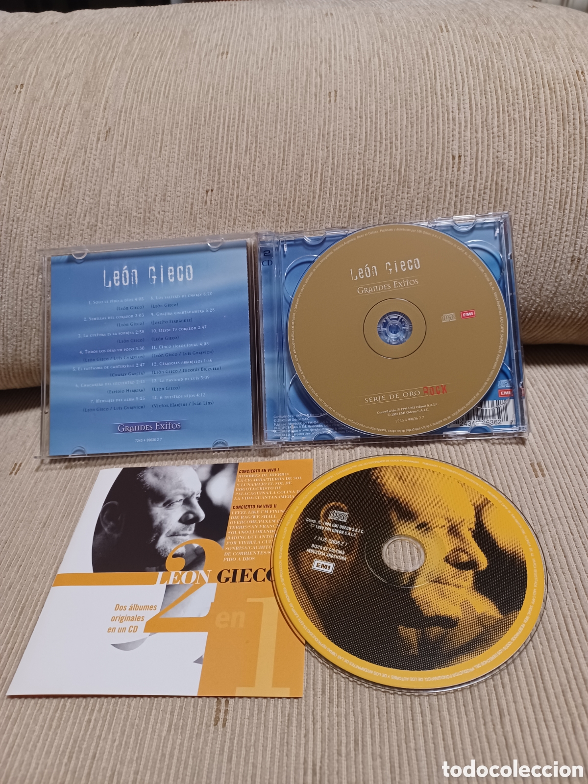CDs de m&uacute;sica: Cd leon gieco grandes exitos - Foto 2