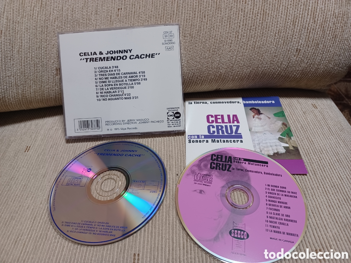CDs de m&uacute;sica: 2 CDs musica celia cruz - Foto 2