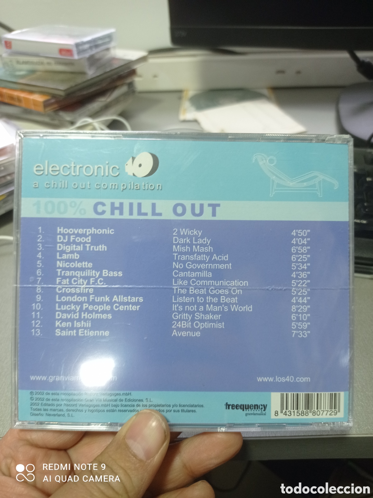CDs de m&uacute;sica: Electronic a chill out compilation 100% chill out - Foto 2