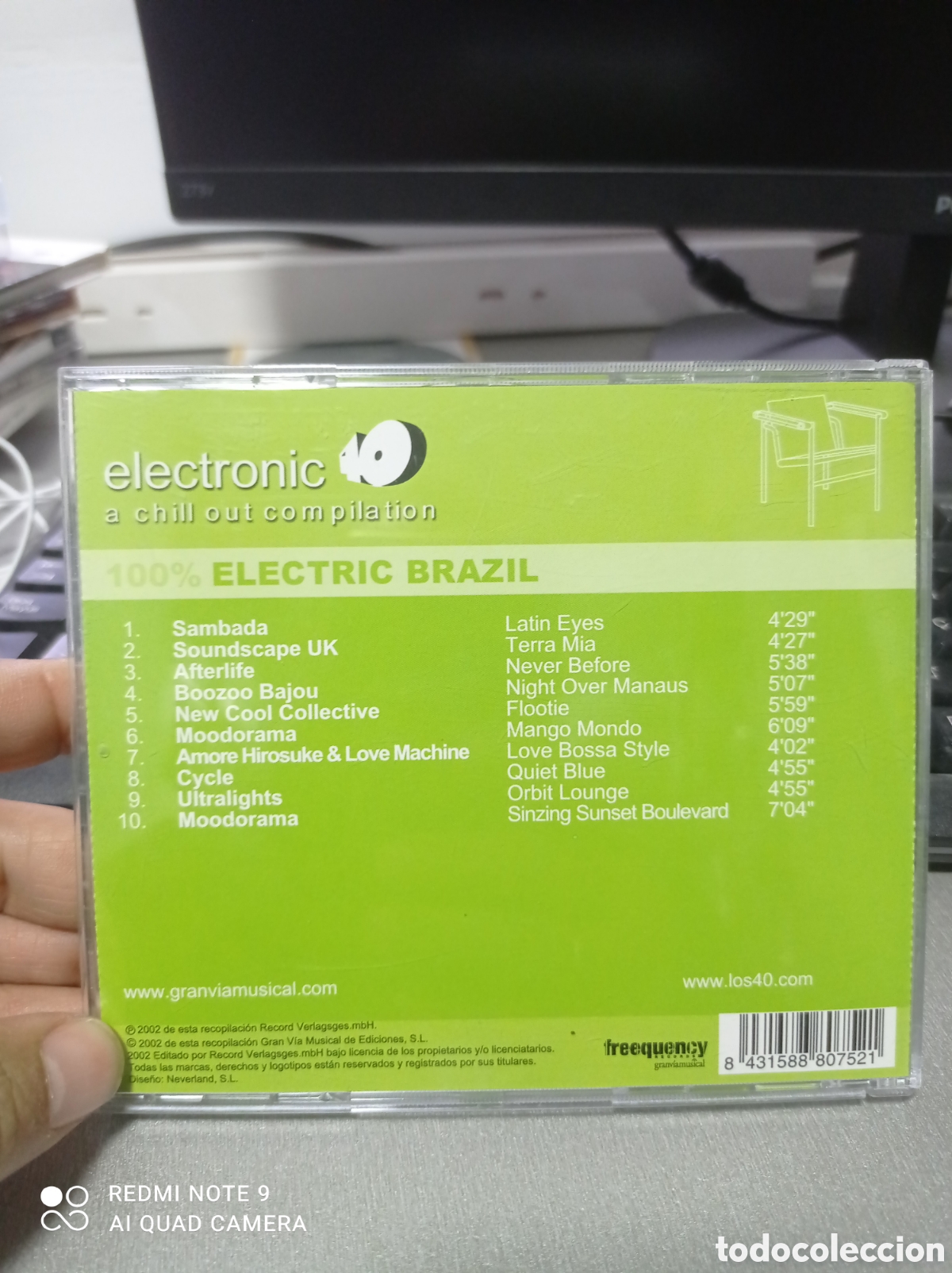 CDs de m&uacute;sica: Electronic 40 a chill out compilation 100% electric Brasil - Foto 2