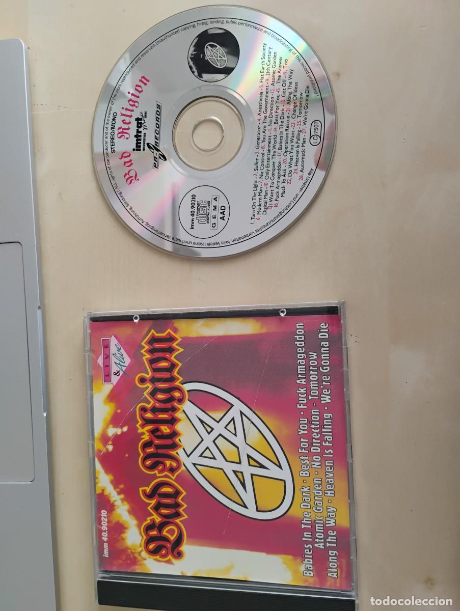 CDs de m&uacute;sica: BAD RELIGION, LIVE & ALIVE - Foto 1