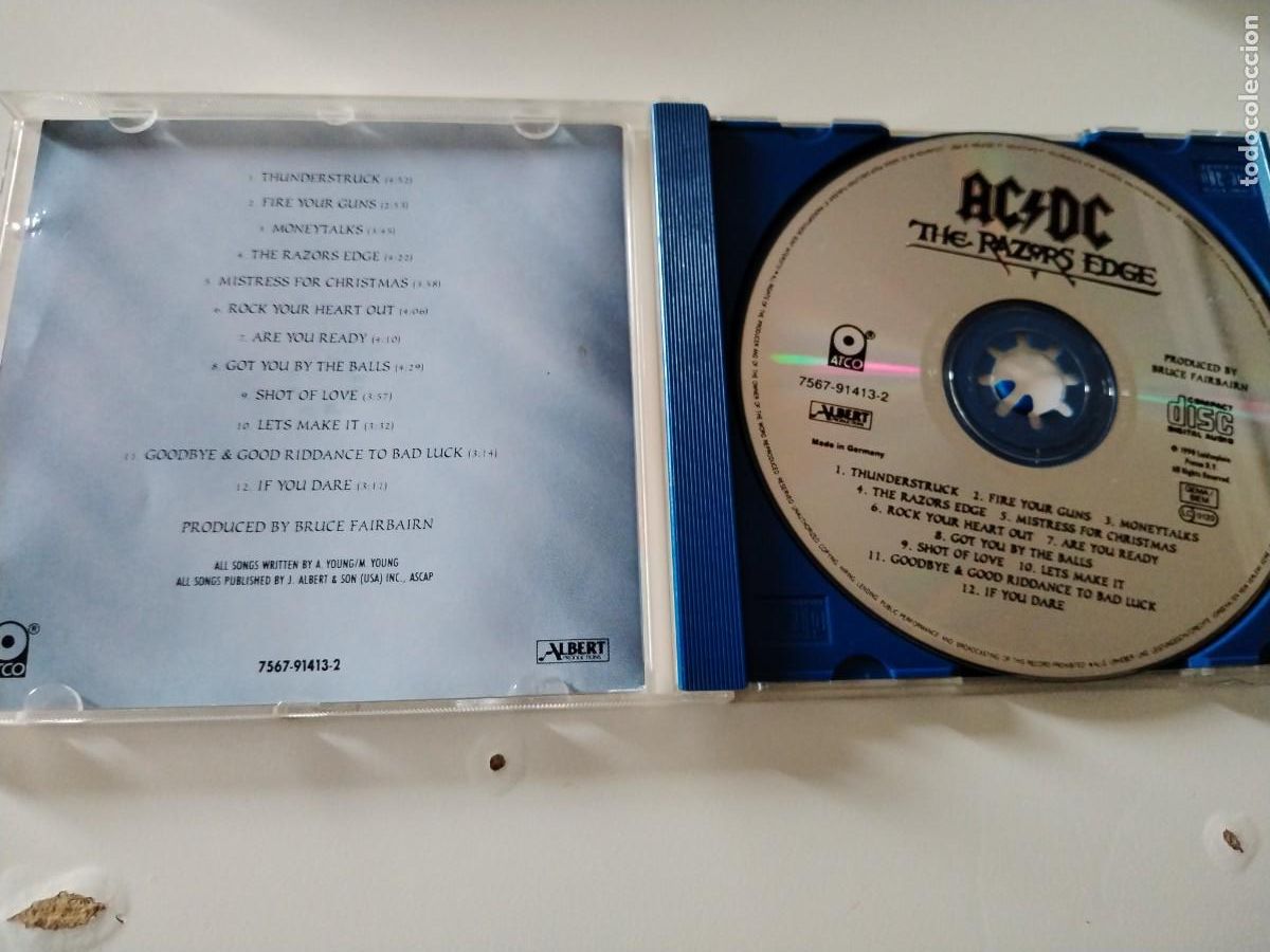 CDs de m&uacute;sica: Ac/dc -the razors edge - Foto 3