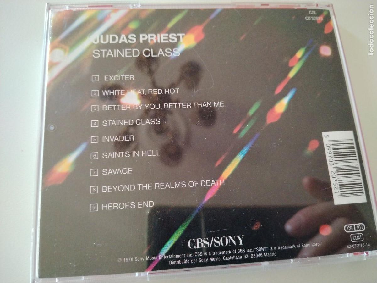 CDs de m&uacute;sica: Judas priest -Stained class - Foto 3