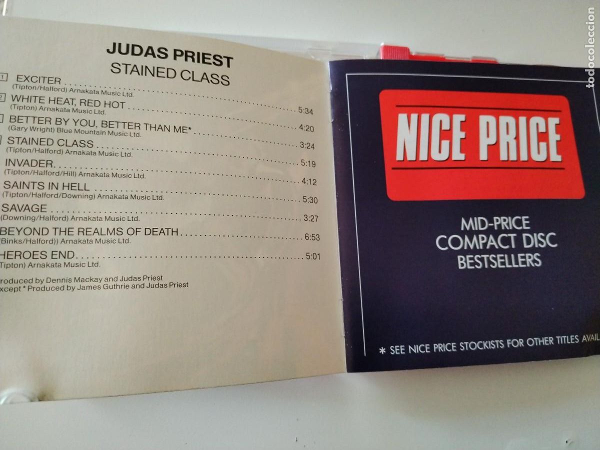 CDs de m&uacute;sica: Judas priest -Stained class - Foto 5