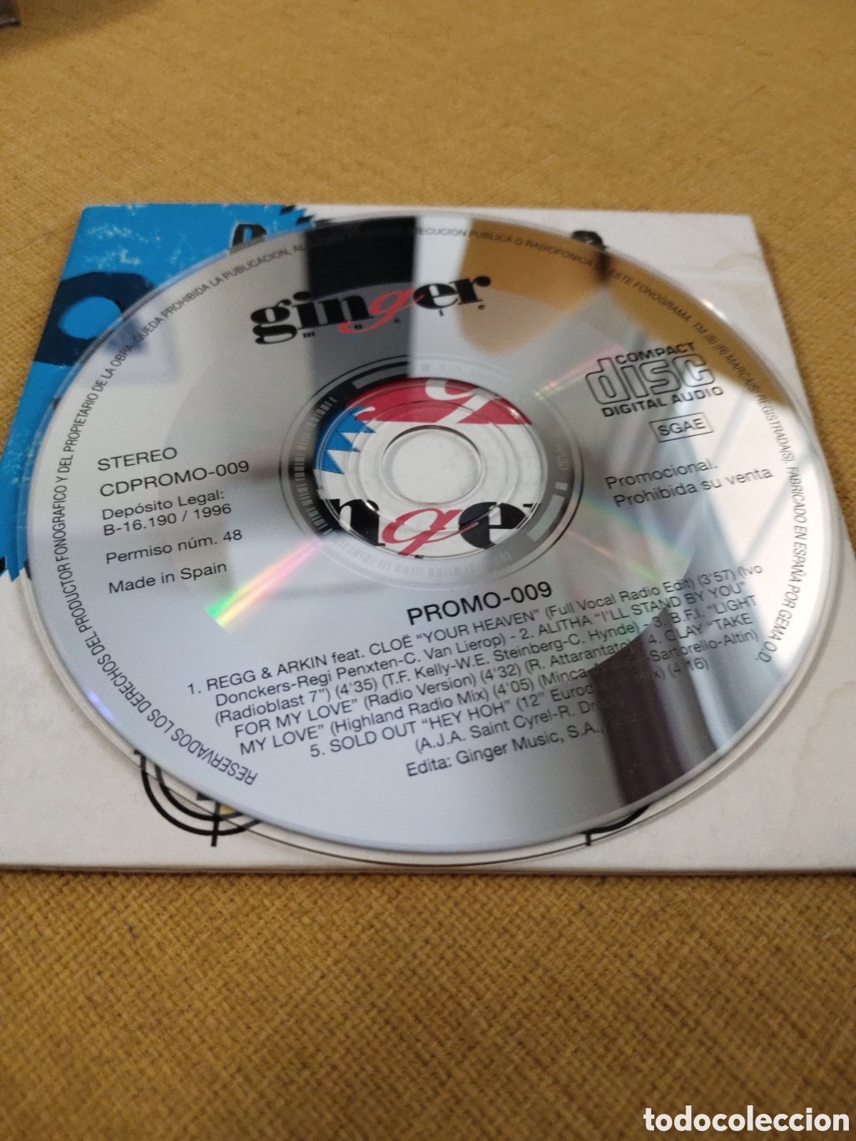 CDs de m&uacute;sica: Promo 9 Ginger 1996 Espa&ntilde;a - Foto 3