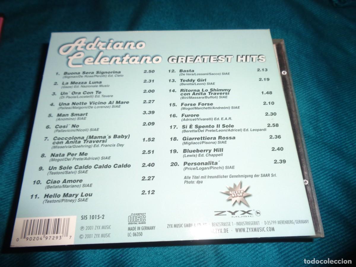 CDs de m&uacute;sica: ADRIANO CELENTANO. GREATEST HITS. CD DIGIPACK. IMPECABLE(#) - Foto 2
