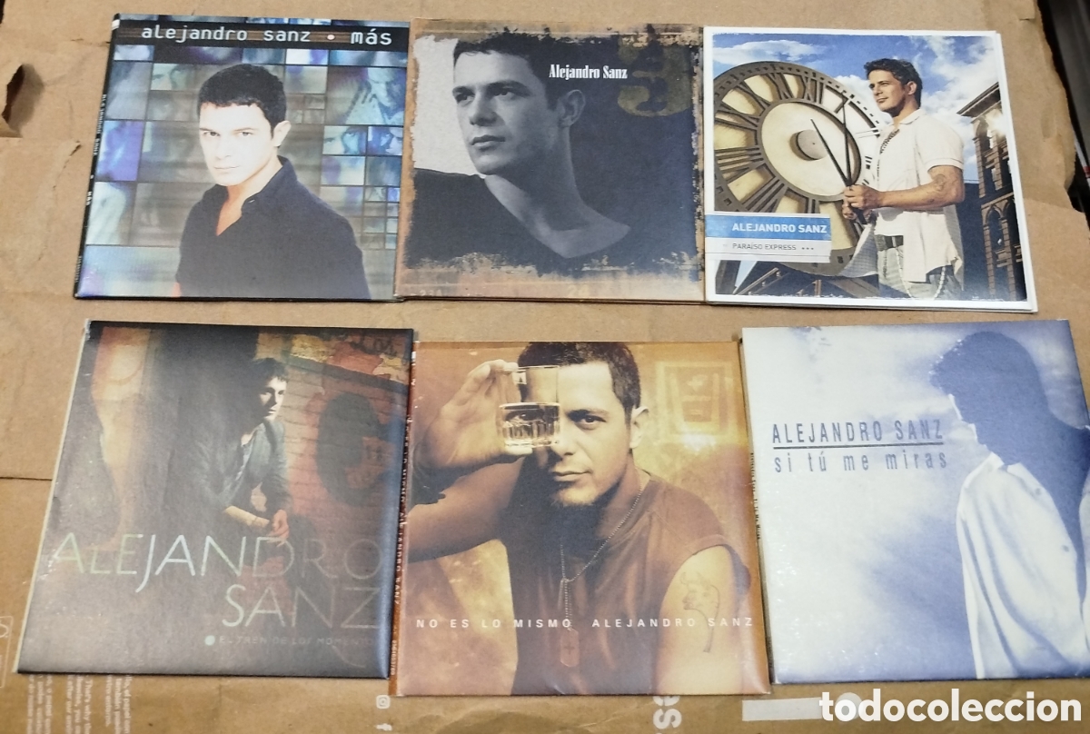 CDs de m&uacute;sica: Alejandro Sanz. 6 car&aacute;tulas con libretos - Foto 1