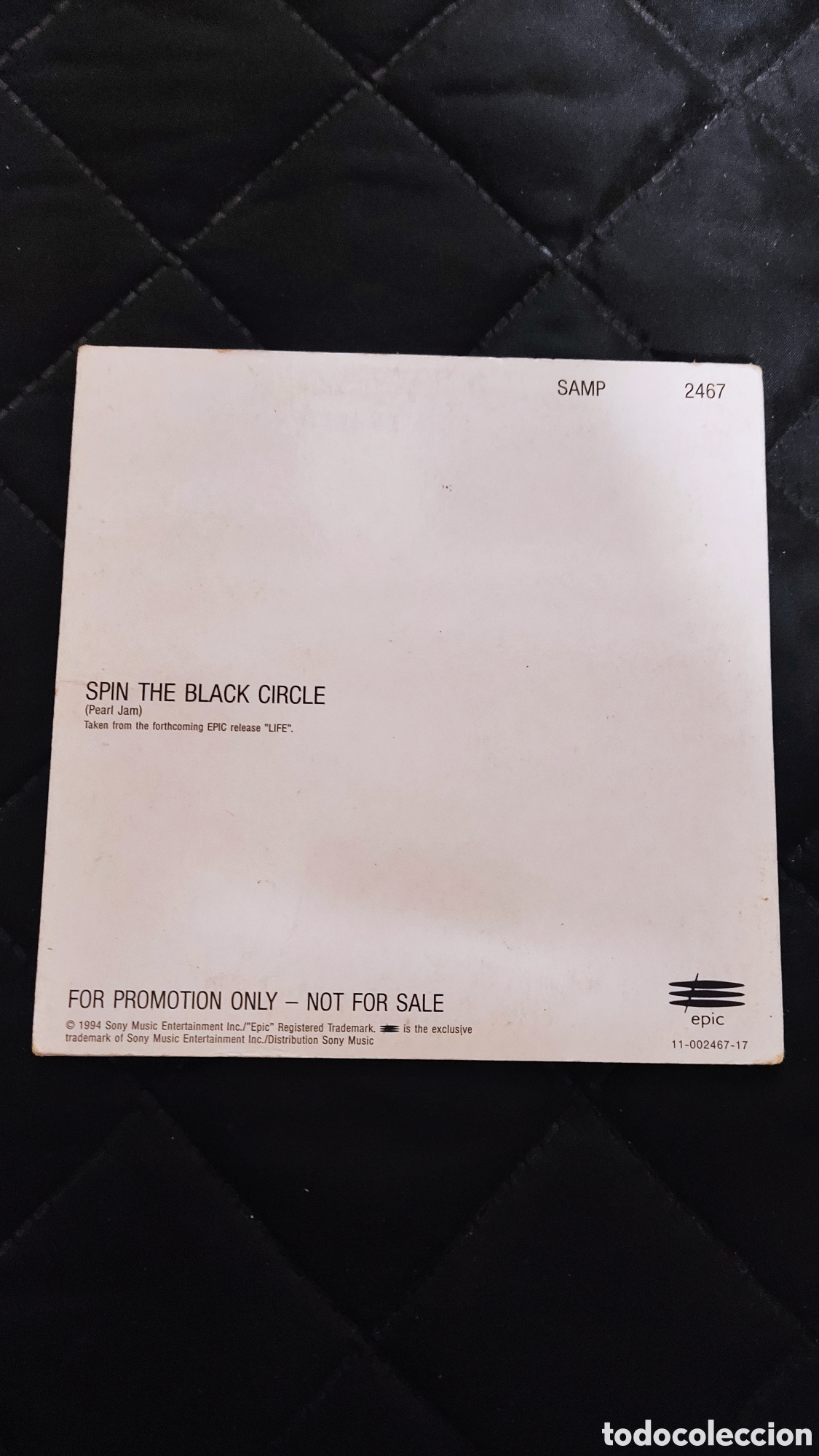 CDs de m&uacute;sica: PEARL JAM - SPIN THE BLACK CIRCLE CD SINGLE - Foto 2