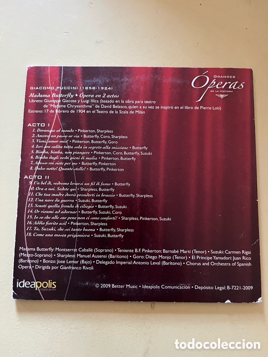 CDs de m&uacute;sica: CD: Madama Butterfly (Puccini) - Foto 2