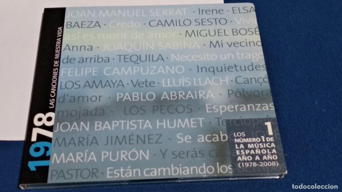 Music CDs: CD 1 COLECCI&Oacute;N CANCIONES DE NUESTRA VIDA A&ntilde;o 1978 N&uacute;meros UNO M&Uacute;SICA ESPA&Ntilde;OLA. TEQUILA, SABINA,PECOS