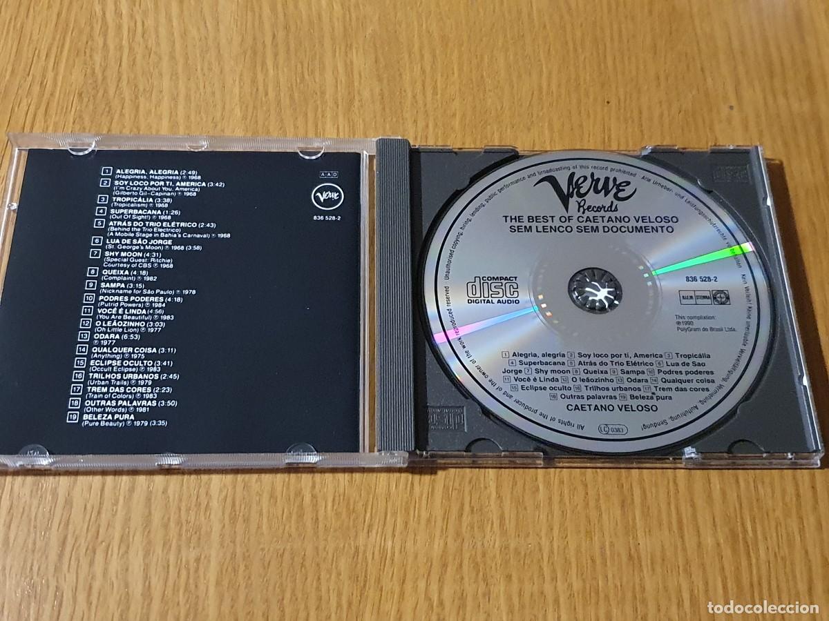 CDs de m&uacute;sica: CD Caetano Veloso&nbsp;&ndash;&nbsp;Sem Len&ccedil;o, Sem Documento - 1990 - Foto 2
