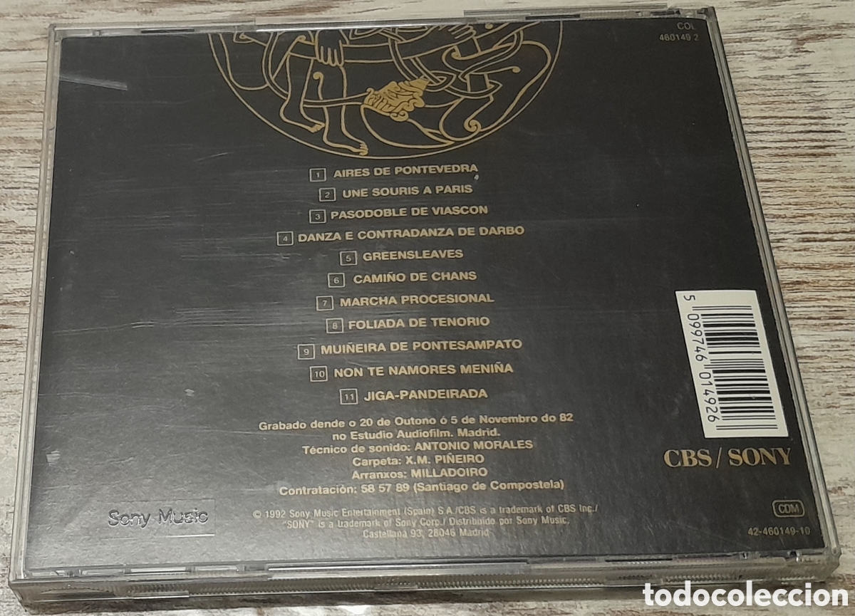 CDs de m&uacute;sica: MILLADOIRO - 3 - 1992 SONY MUSIC - Foto 2