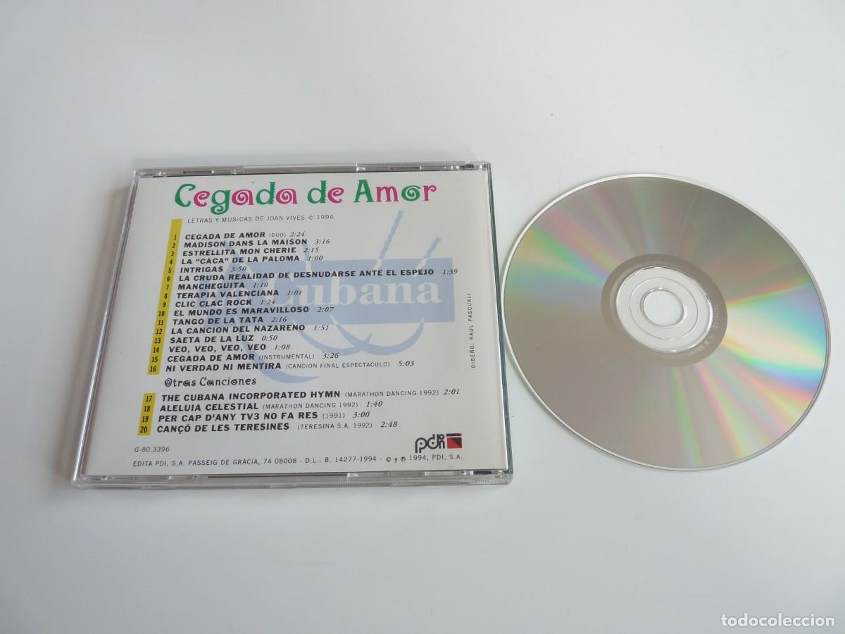 CDs de m&uacute;sica: CD Cegada de amor La Cubana REF: 8-41 - Foto 2