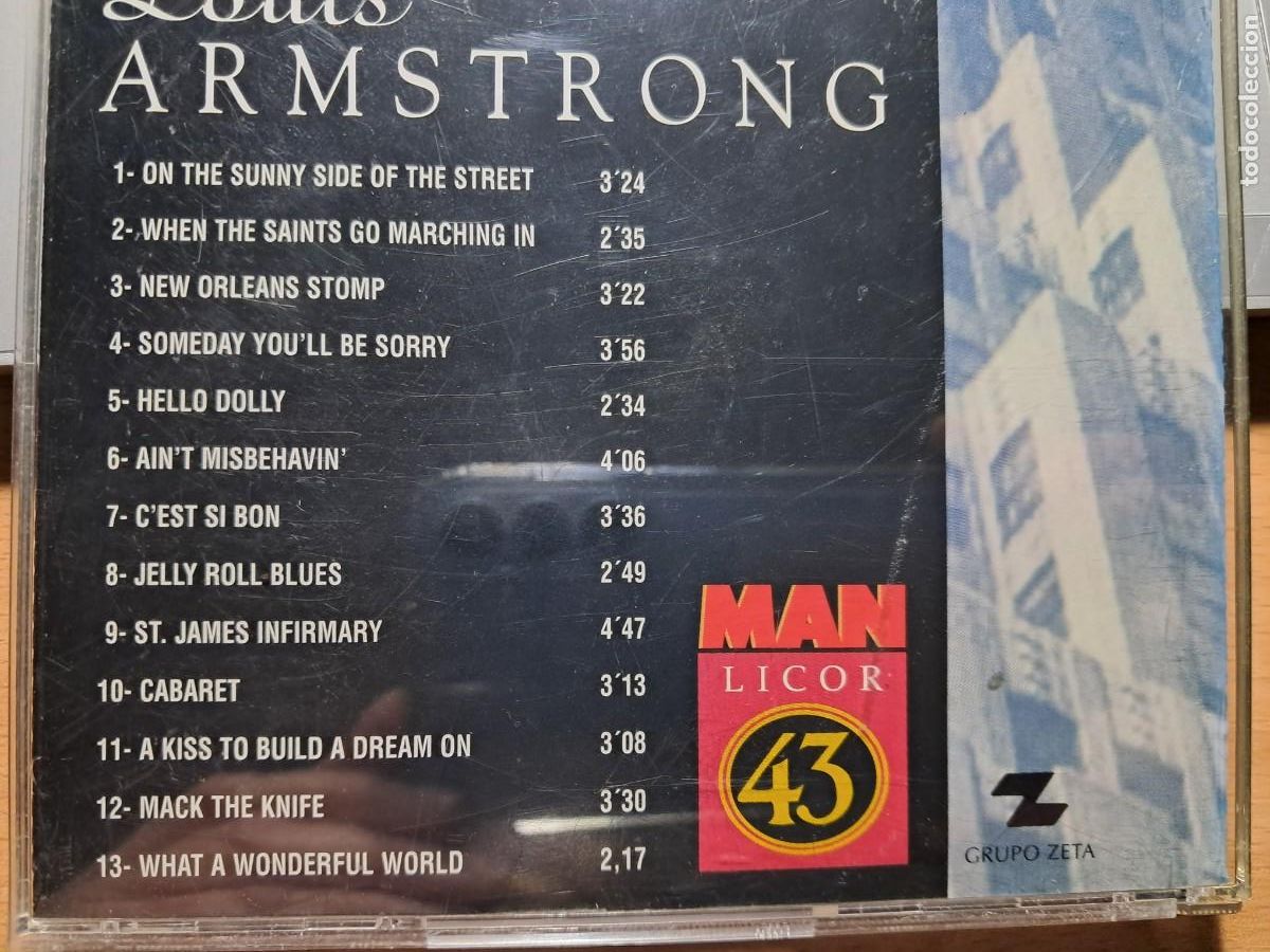 CDs de m&uacute;sica: LOUIS ARMSTRONG, Man licor 43 - Foto 3