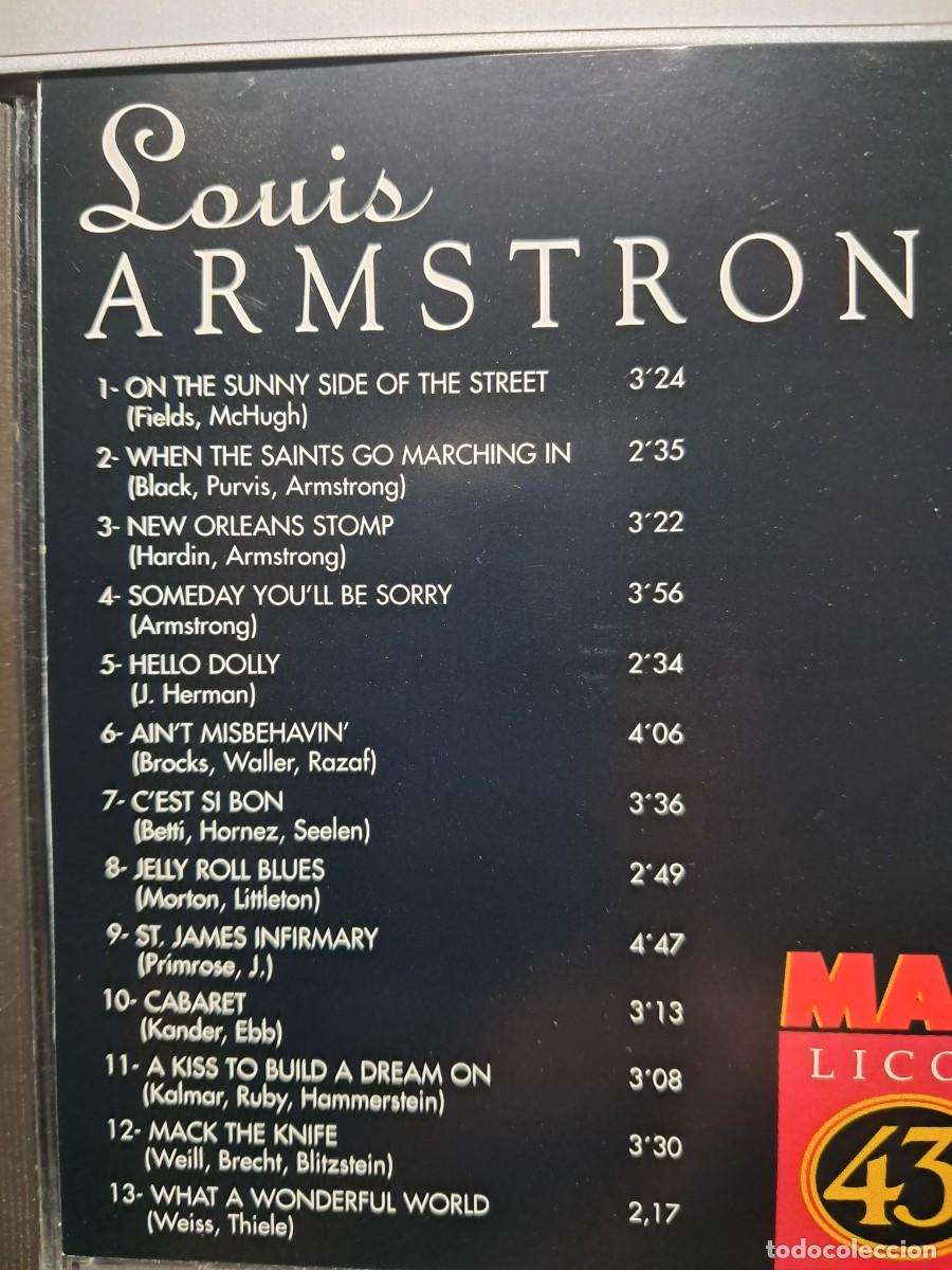 CDs de m&uacute;sica: LOUIS ARMSTRONG, Man licor 43 - Foto 4
