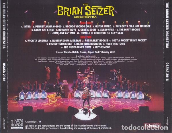 CDs de m&uacute;sica: 2 CDs Brian SETZER Ochestra - Live Osaka 2018 - Foto 2