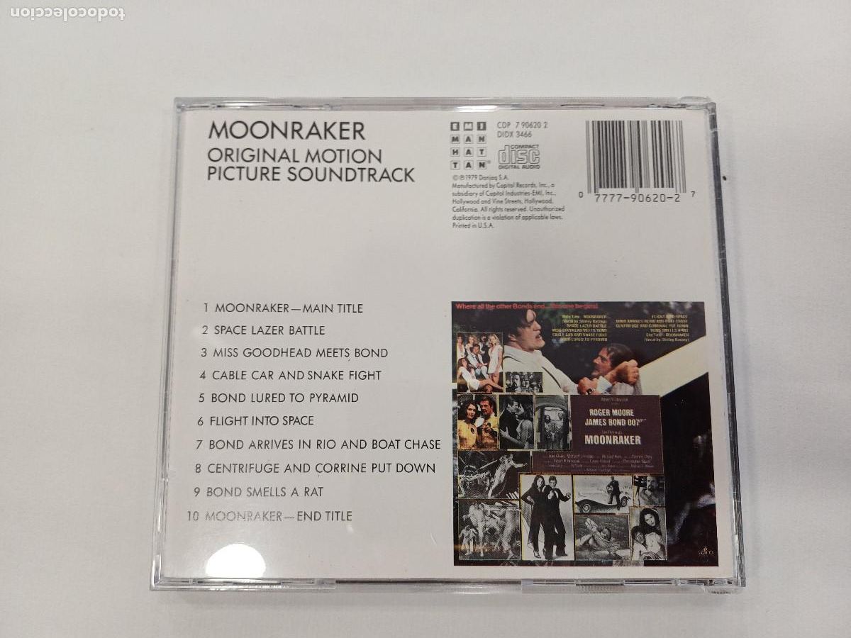 CDs de m&uacute;sica: JAMES BOND 007/MOONRAKER/CD. - Foto 3