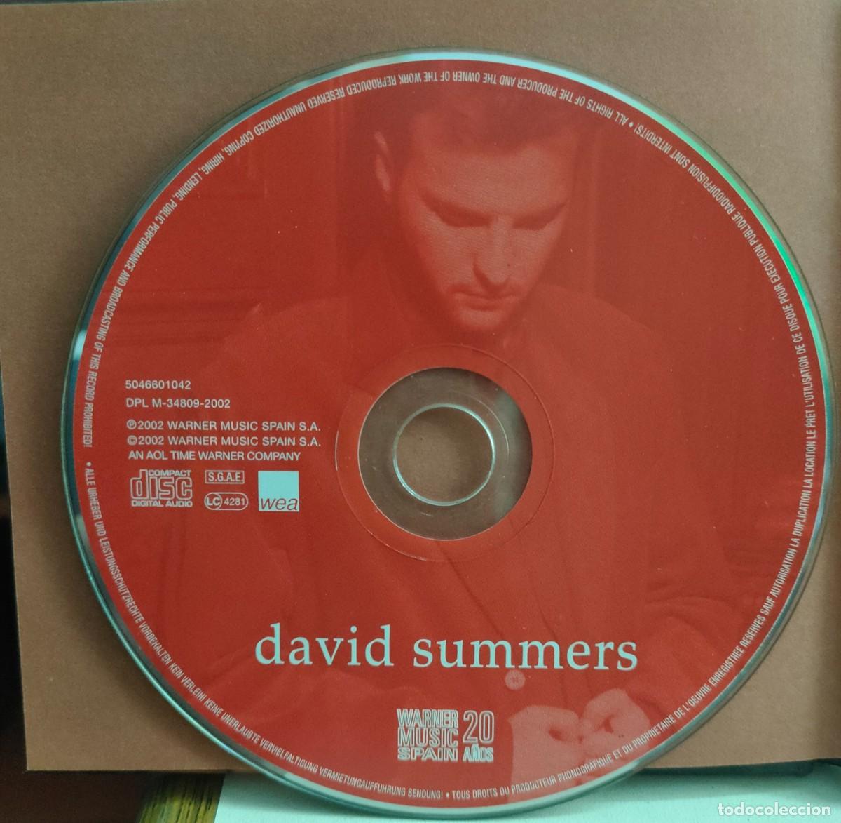 CDs de m&uacute;sica: David Summers. Warner Music Spain (CD) - Foto 7