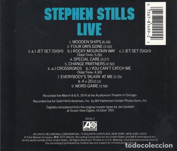 CDs de m&uacute;sica: Stephen Stills &ndash; Stephen Stills Live - Foto 2