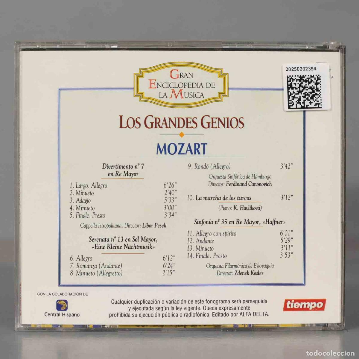 CDs de m&uacute;sica: CD. LOS GRANDES GENIOS MOZART 7 - Foto 2