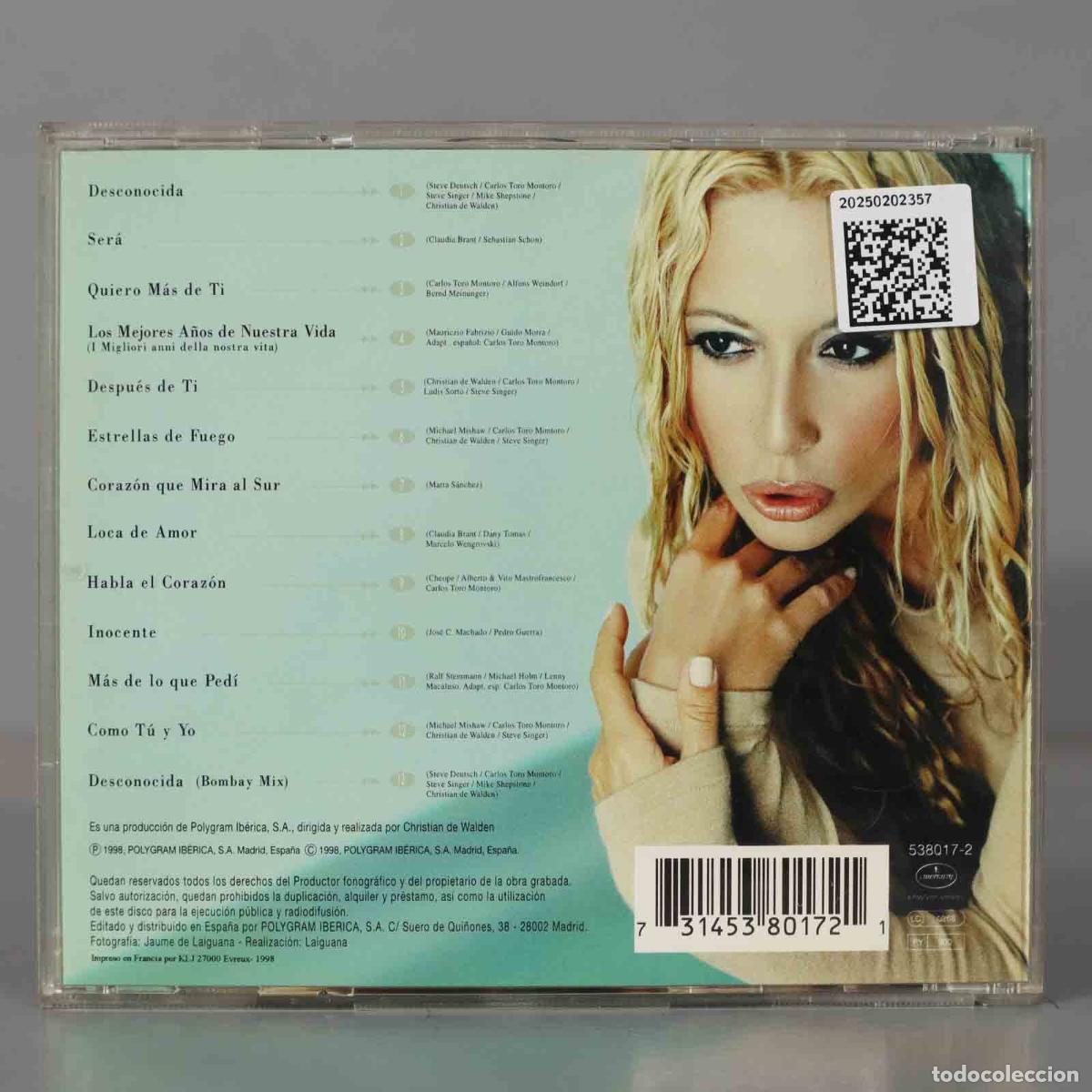 CDs de m&uacute;sica: CD. Marta S&aacute;nchez &ndash; Desconocida - Foto 2