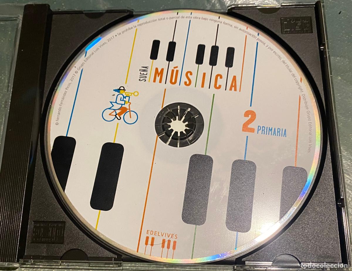 CDs de M&uacute;sica: 'Sue&ntilde;a M&uacute;sica - 2 Primaria'. Canciones infantiles. 29 temas. Edelvives. CD original. Buen estado.