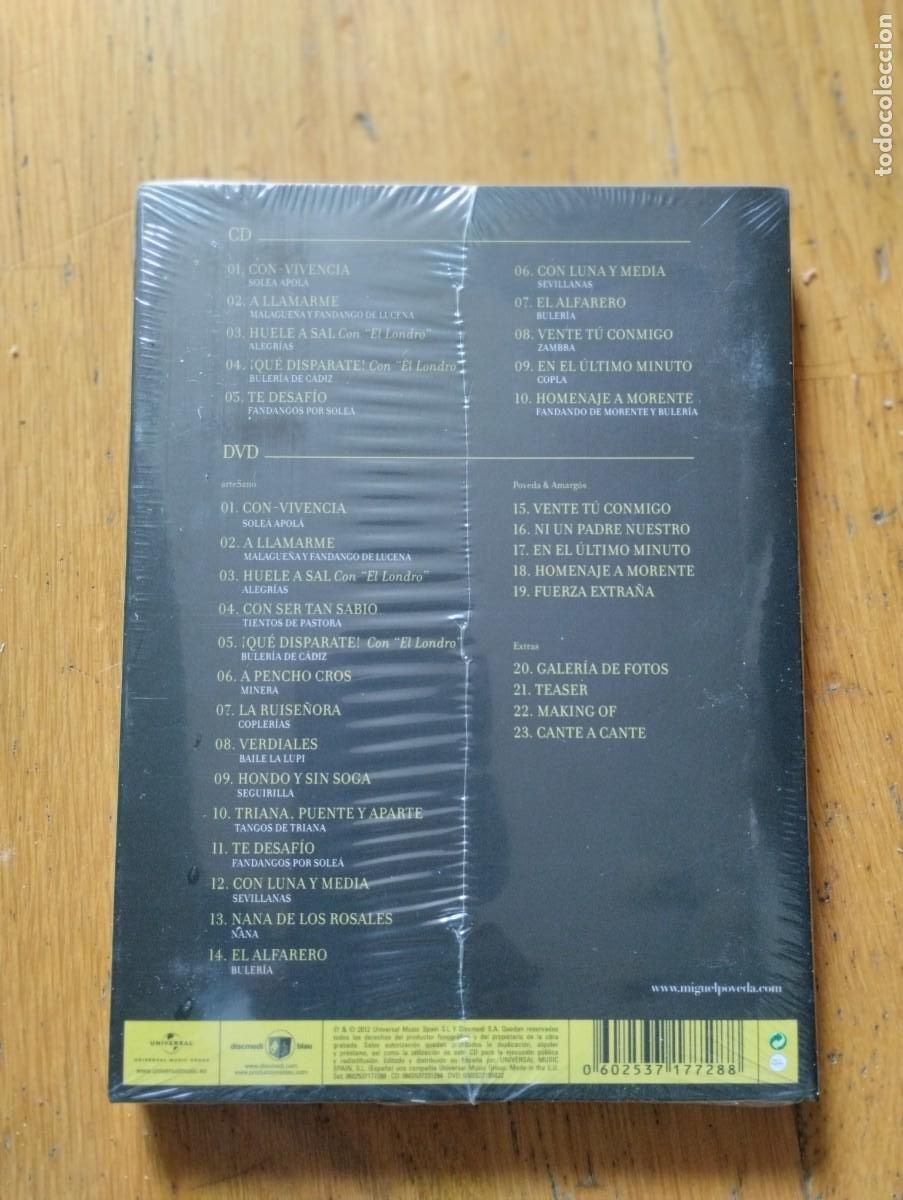CDs de m&uacute;sica: CD + DVD Miguel Poveda REAL - Foto 2