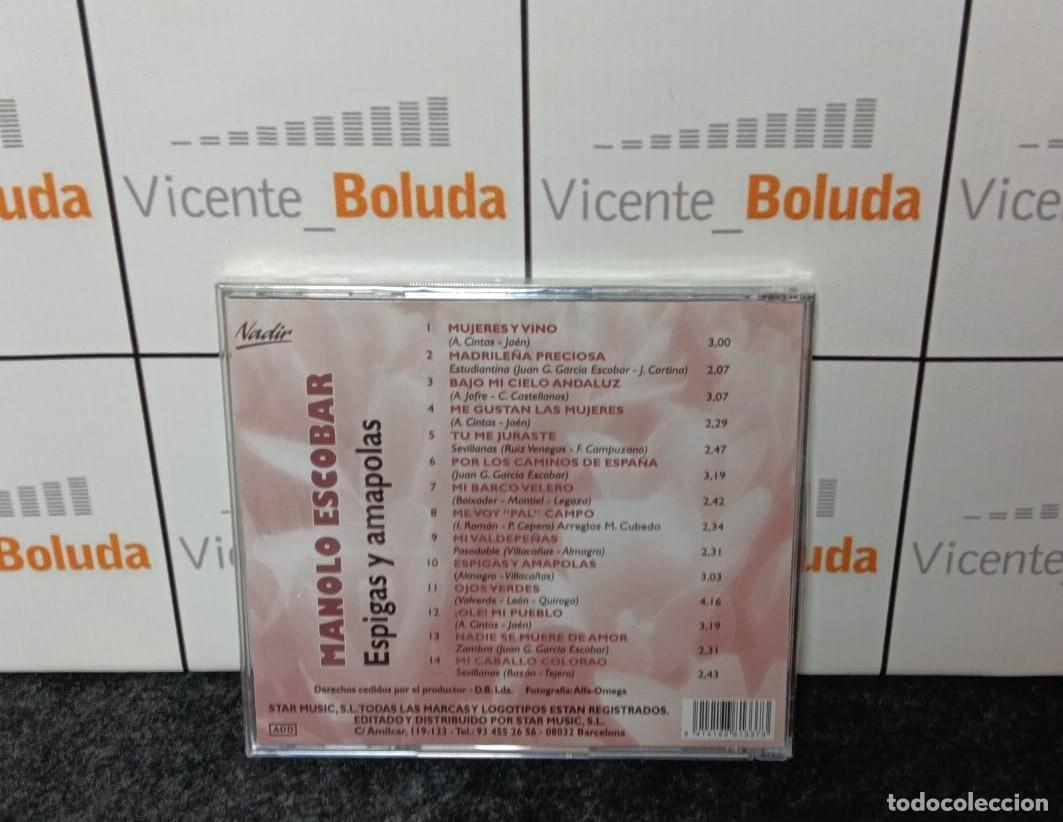 CDs de m&uacute;sica: Manolo Escobar Espigas y amapolas (CD) Nuevo y precintado - Foto 2