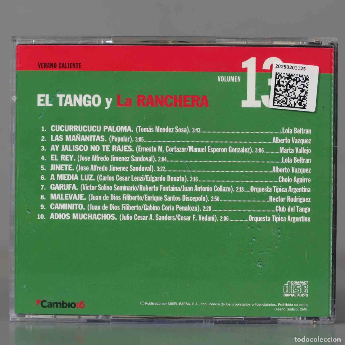 CDs de m&uacute;sica: CD. El Tango Y La Ranchera - Foto 2