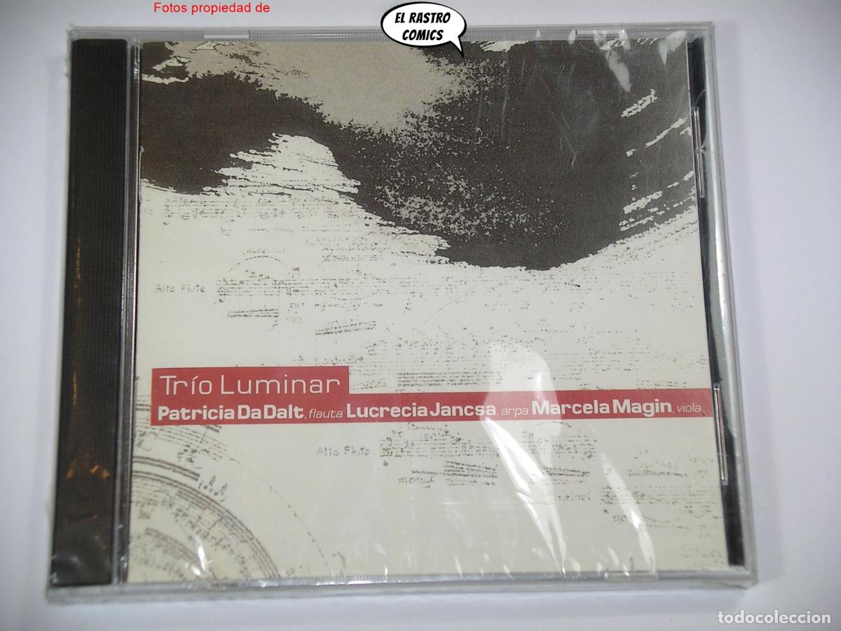CDs de m&uacute;sica: Tr&iacute;o Luminar, Patricia DaDalt (flauta), Lucrecia Jancsa (arpa), Marcela Magin (viola), CD precintado
