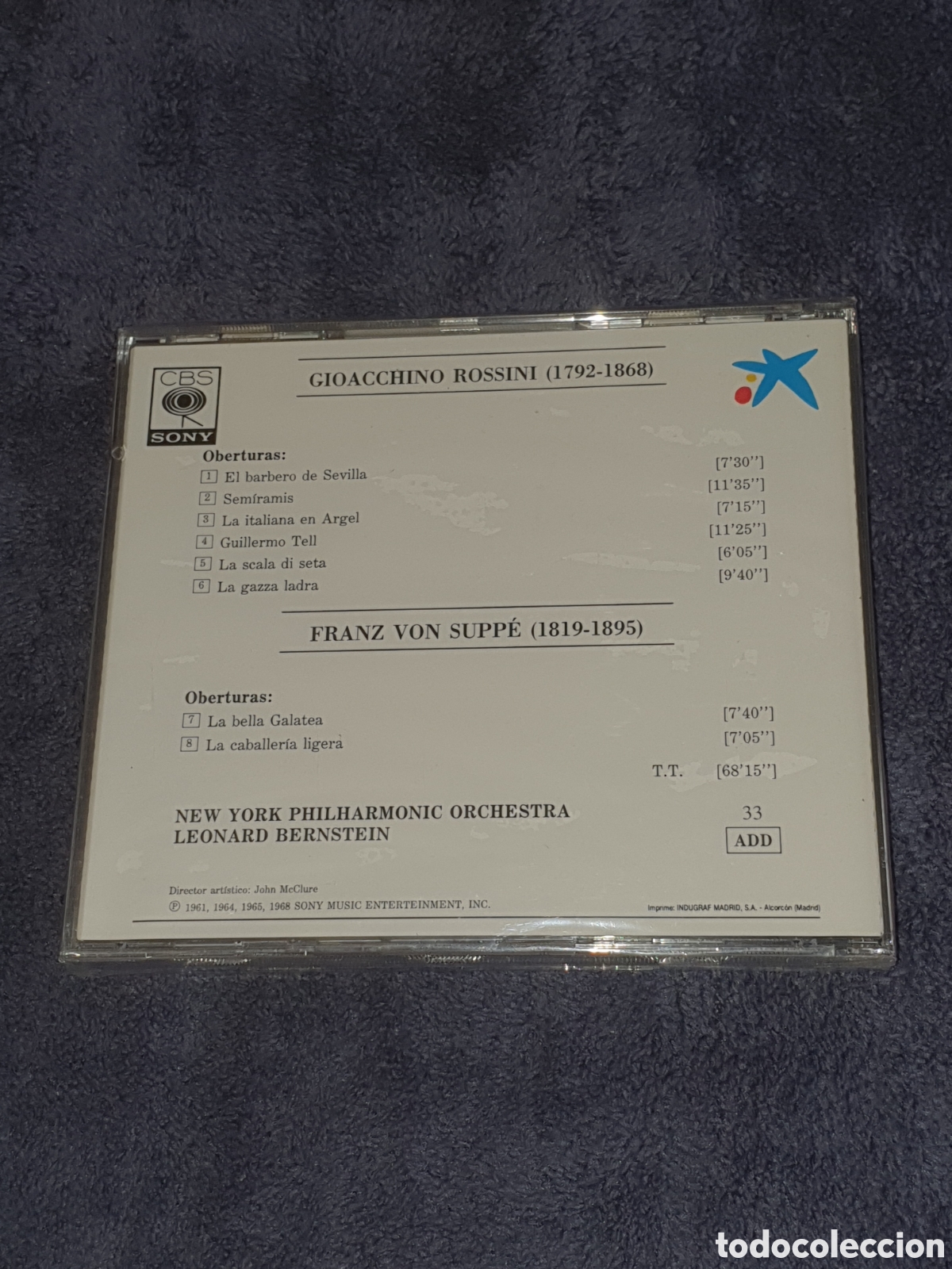CDs de m&uacute;sica: CD-29. Rossini, Oberturas, Nuevo. - Foto 2