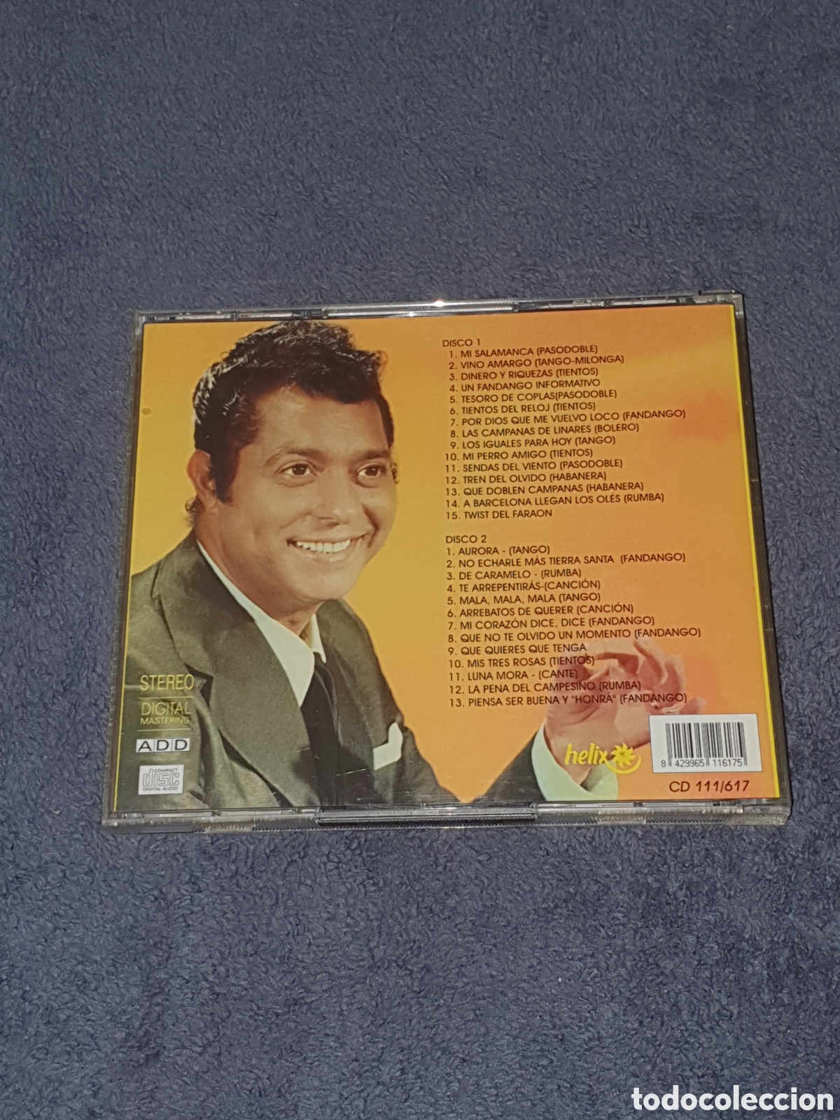 CDs de m&uacute;sica: CD-30. 2 Discos, Rafael Farina - 28 &Eacute;xitos, 1996, De 2&ordf; Mano. - Foto 2