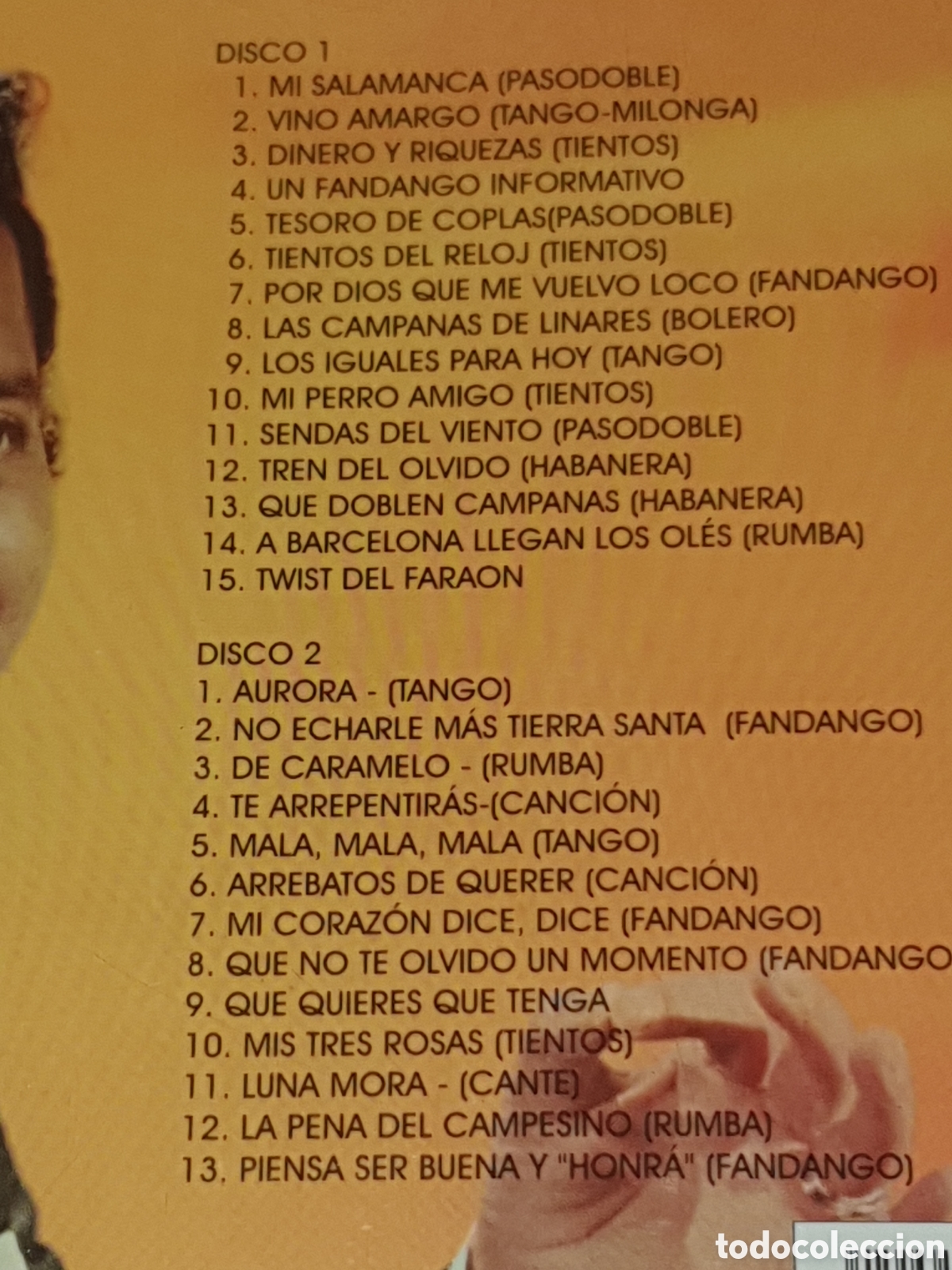 CDs de m&uacute;sica: CD-30. 2 Discos, Rafael Farina - 28 &Eacute;xitos, 1996, De 2&ordf; Mano. - Foto 3
